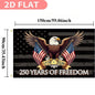 250 Years of Freedom American Flag 3x5 Ft, 250th Anniversary