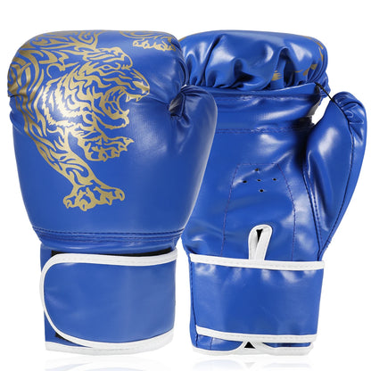 Adults Boxing Gloves Breathable PU Leather Fighting Gloves Kids Boxing