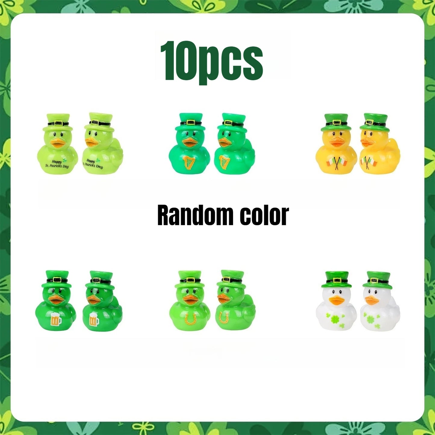 10/20pcs New St. Patrick’s Day Mini Resin
