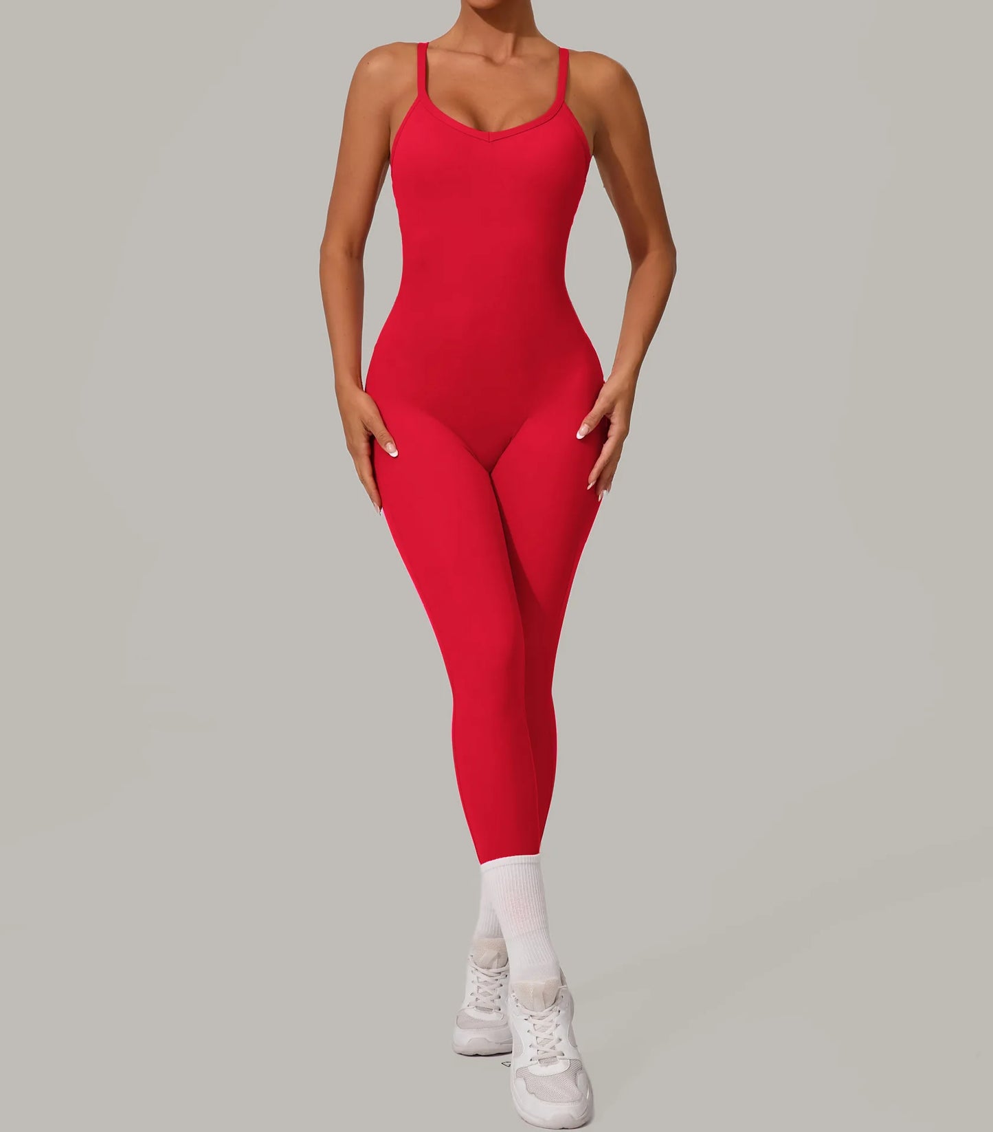 Sexy Hollow Cross Backless Sporty Tight